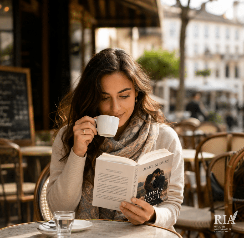 Boire un café en lisant une romance